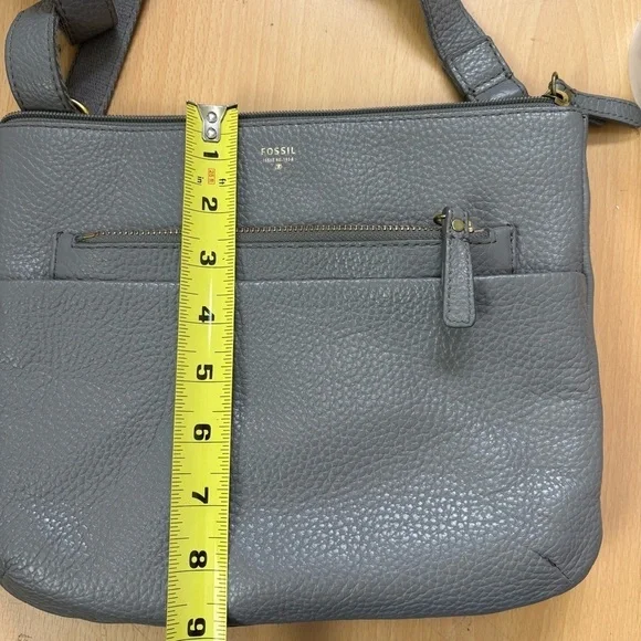 fossil Womens crossbody pebble leather bag - Picture 12 of 14